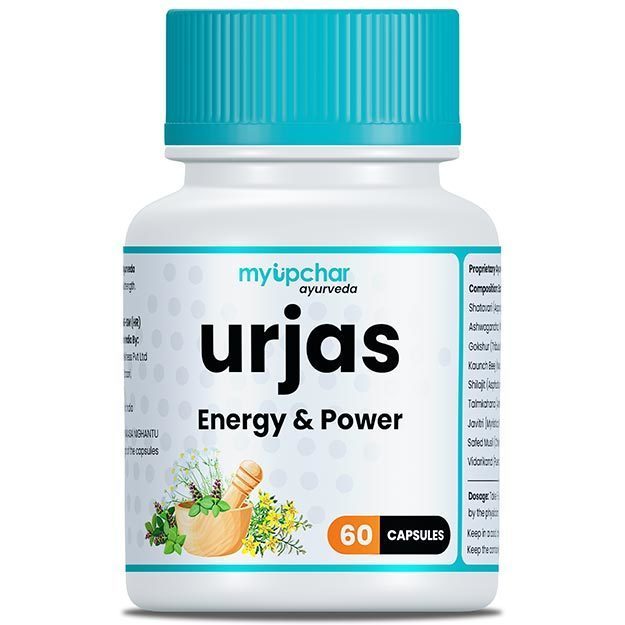 Urjas Energy & Power Capsule, Urjas Vigour & Vitality Capsule, Urjas Delay Spray For Men By My Upchar Ayurveda  1 Month Package