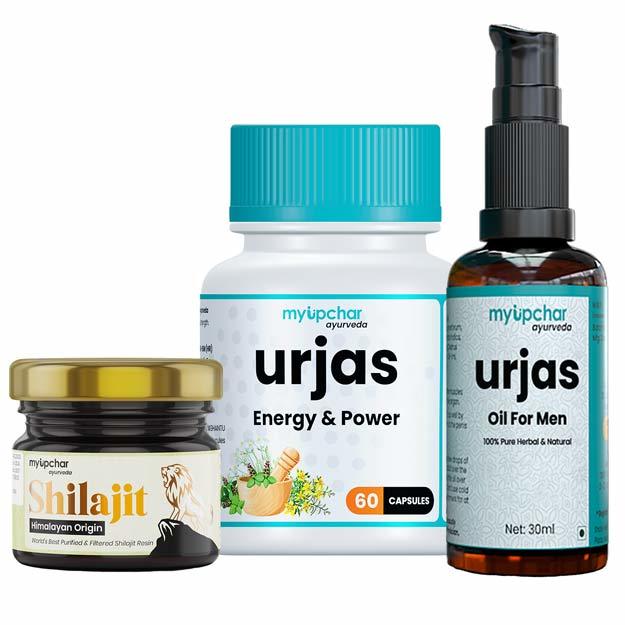 My Upchar Ayurveda Ed Package With Energy & Power, Shilajit Resin   1 Month
