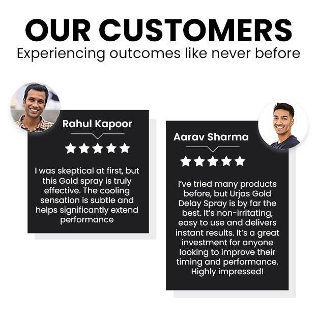 Urjas Gold Delay Spray For Men   Pack Of 10