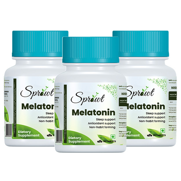 Sprowt Sleep Support Tablets | Effortless Sleep, Stress Relief And Restful Nights   3 Month Package