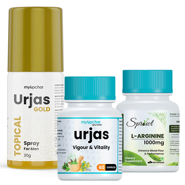 My Upchar Ayurveda Premature Ejaculation Package With L Arginine( 60 Cap)   2 Month