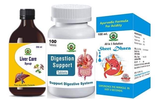 Chandigarh Ayurved Centre Digestive Care Package   3 Months